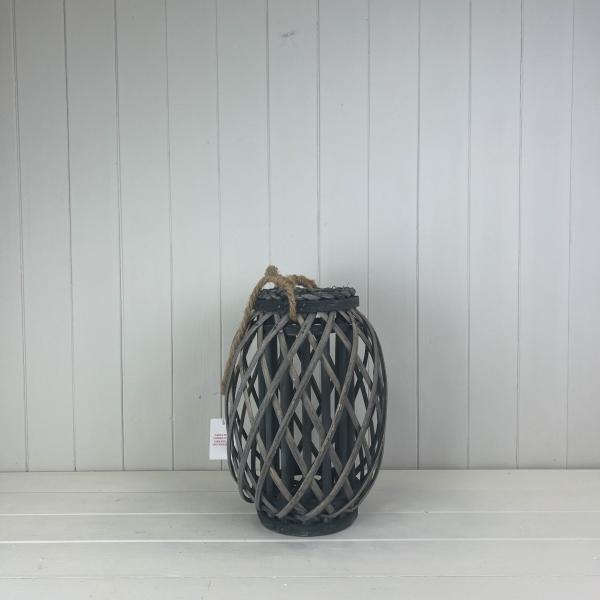 The Hearthside Wicker Lantern