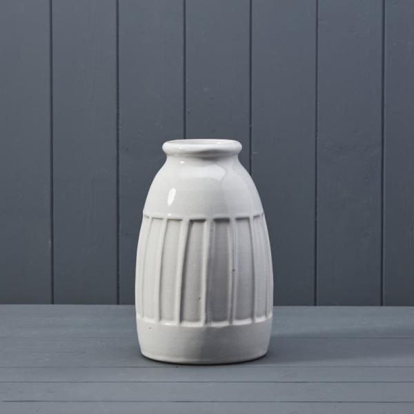 The Quiet Ribbed Vase