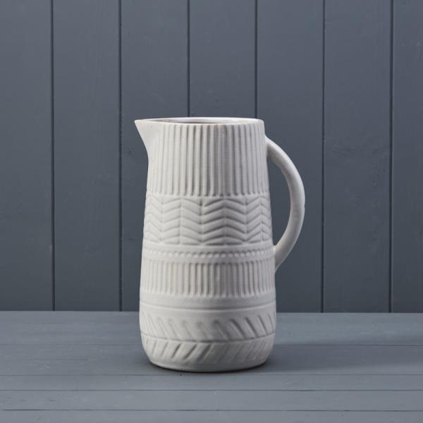 The Ivory Patterned Jug