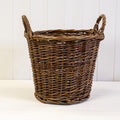 The Fireside Round Wicker Basket