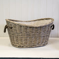 The Hearthside Scooped Willow Log Basket