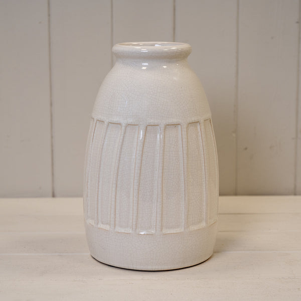 The Quiet Ribbed Vase
