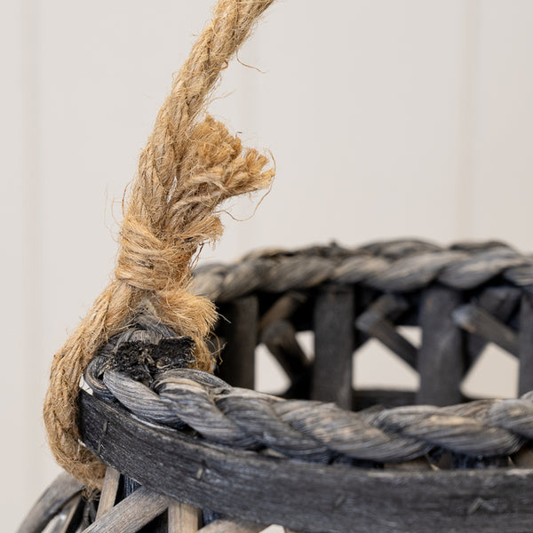 The Hearthside Wicker Lantern