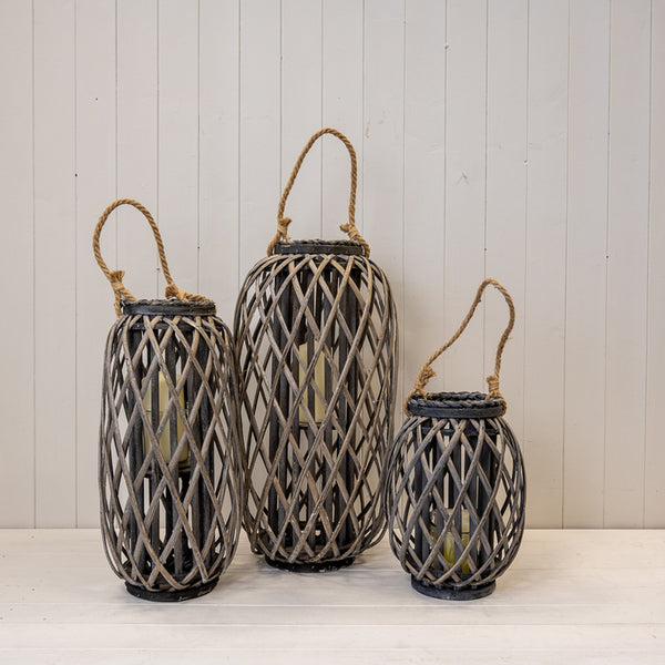 The Hearthside Wicker Lantern